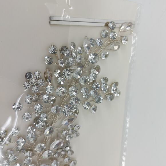 Wedding Headband Rhinestones Headpiece Ballet Love Bride Hair - Picture 3 of 12